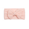 Soft nylon children's hair accessory with bow, headband, scarf, European style, no hair damage