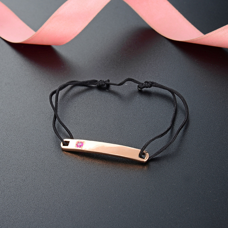 Deseo Amazon simple venta caliente S925 plata esterlina pulida placa curva diamantes de moda pareja composición pulsera para hombres y mujeres