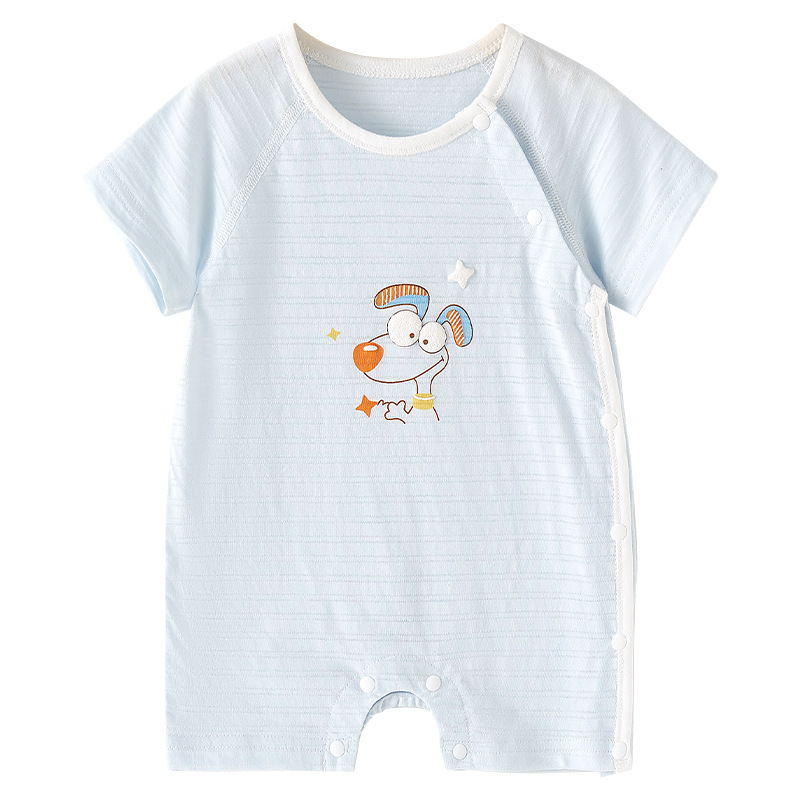 Mono para bebé, pelele fino de verano, pijama de manga corta para niños pequeños, ropa para recién nacidos, ropa para gatear, ropa de verano para niños y niñas.