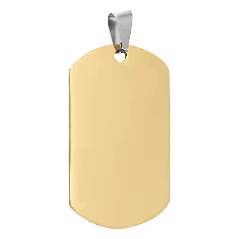 Военный логотип поддержка ожерелье европейский и американский стиль металл из нержавеющей стали ПЭТ кулон пустой аксессуары оптом