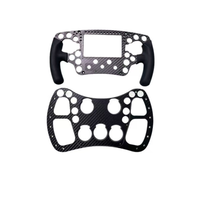 3k碳纤维板模拟机器方向盘平板定制平纹哑光碳纤维制品异形件加工