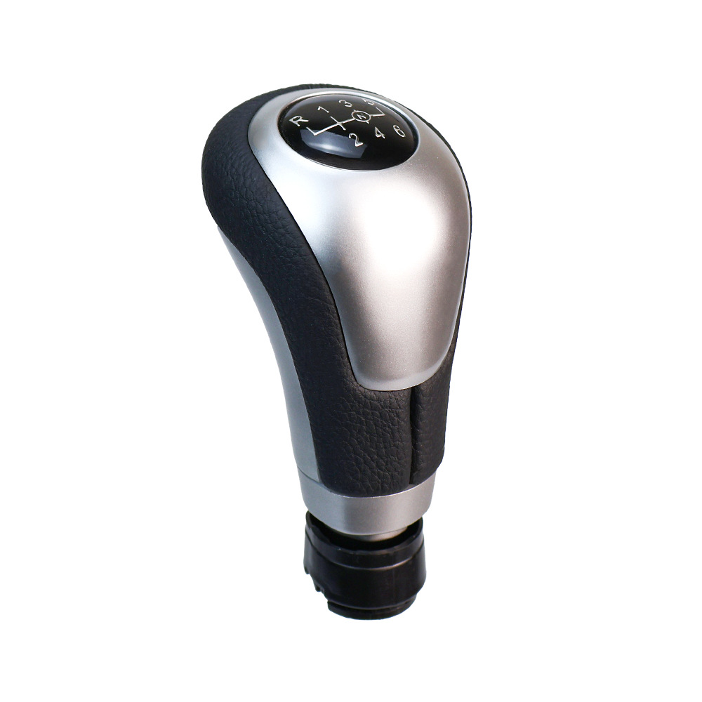 Suitable for Mercedes-Benz W176W246 manual transmission gear shift knob in silver, cabin accessory