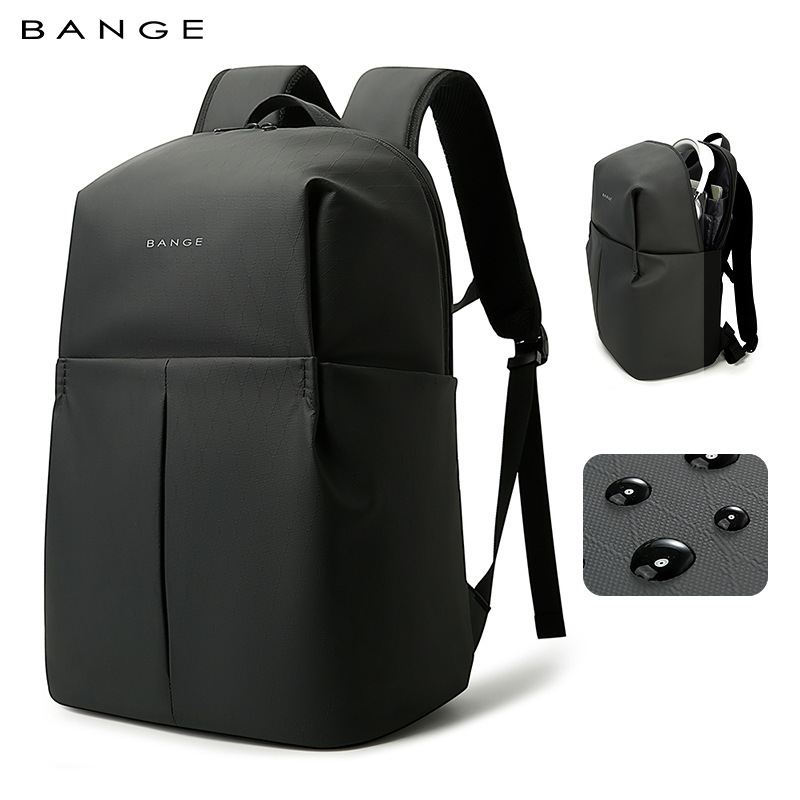 BANGE New Men's Business Commuting Backpack Large Capacity High-end Student School Computer Bag_voghion.com