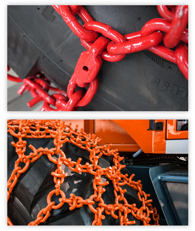 Bohu Manufacturer Large Customized Anti-Skid Chain Agricultural Forest Operation Protection Chain Wholesale Direct Sales Iron Chain with Nails Anti-Skid