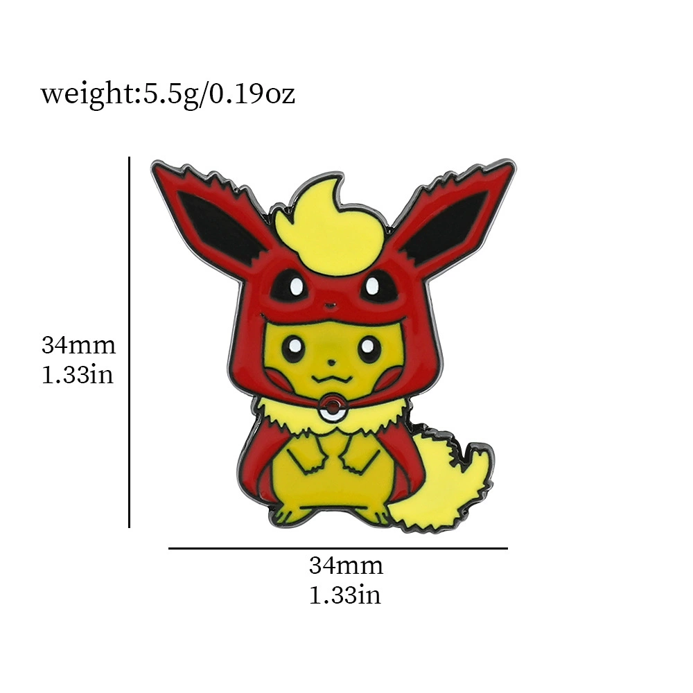 Милая креативная брошь Пикачу, Pokemon мультфильм аниме Pokémon окружение домашнее животное эльф аксессуары