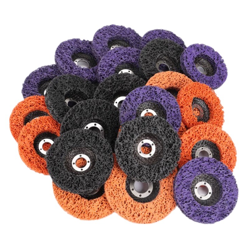 Disco de pulido diamante negro metal óxido eliminación pintura azul púrpura amoladora angular 100*16/115*22