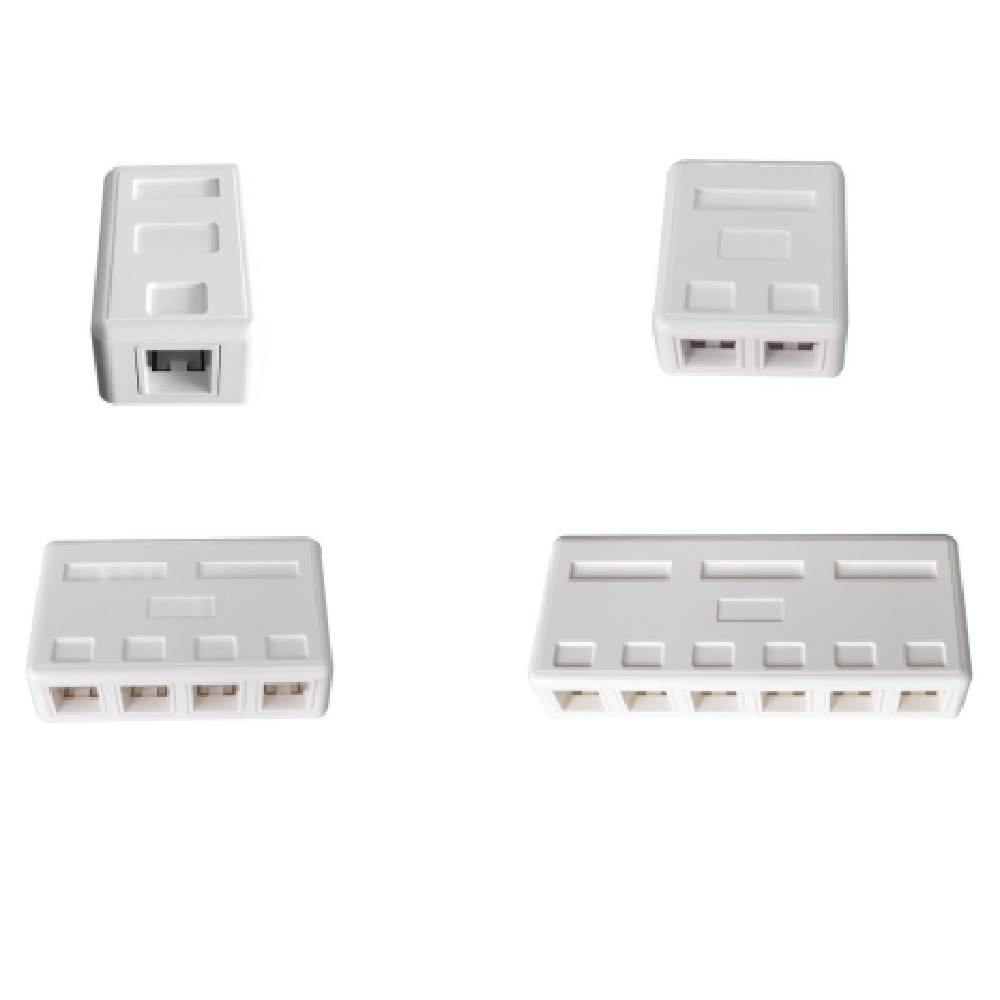 网络信息桌盒，不带防尘门桌盒（1,2,4,6孔）