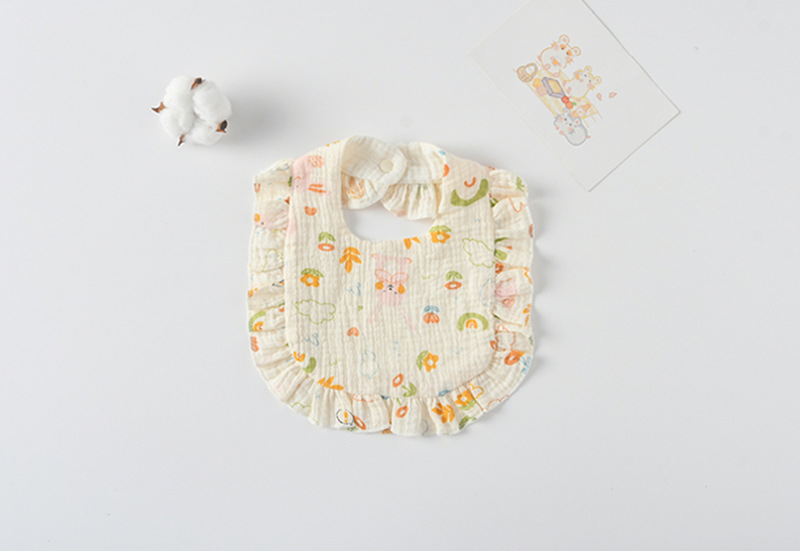 Mignon Pastorale Lettre Arc-en-ciel Fruit Coton Linges À Rot Bébé Accessoires display picture 9