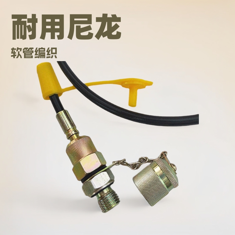 供应测压管总成扣压压力管测试软管尼龙编织树脂管件液压油管