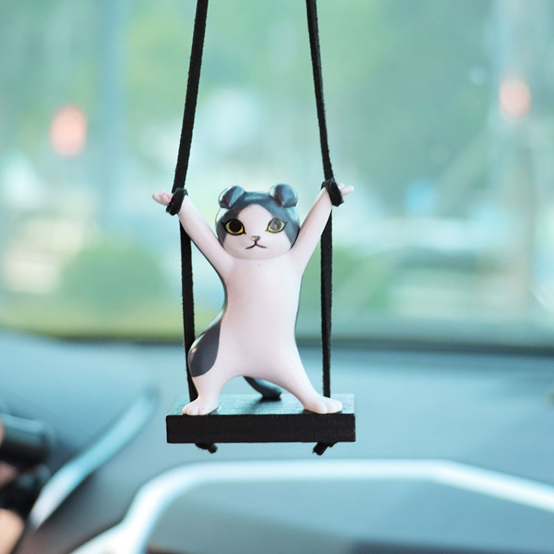Twisted Waist Cat Car Pendant Car Interior Decoration Supplies Car Pendant Pendant Car Charms Car Supplies Batch