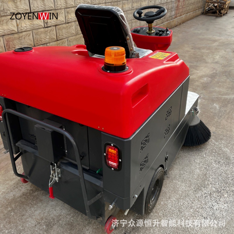 厂家众源多功能电动扫地车全封闭驾驶式公路扫地机全能扫地清扫机