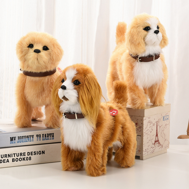 Imitation dog can walk, bark, WAG tail with music electric toy dog plush electric pet dog induction toy Imitation dog can walk, bark, WAG tail with music electric toy dog plush electric pet dog induction toy