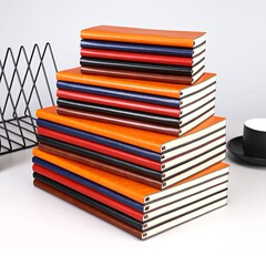A5 ノートブックカスタムロゴ学生文具 PU メモ帳ビジネスオフィス日記シンプルなメモ帳
