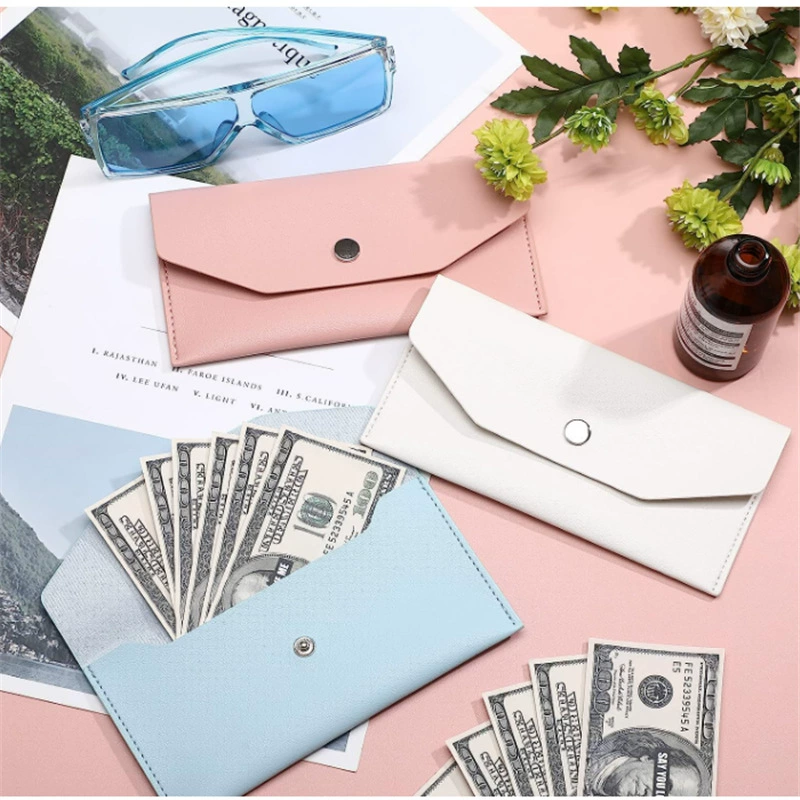 Свободный лист бюджетная Сумка-конверт папка из искусственной кожи женская сумка для карт денежный кошелек длинный простой кошелек для монет