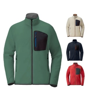 Autumn and winter men's and women's double-sided polar fleece interior outdoor leisure stand collar elastic comfortable warm zipper fleece garment