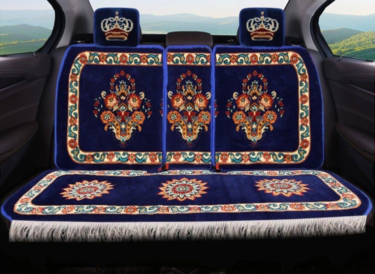 Car Cushion Blended Imitation Wool Handmade Carpet Short Plush Fully Surrounded Four Seasons Universal Pure Wool Five-seater Car Cover