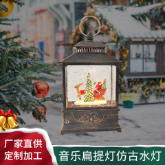 クロスボーダークリスマス風灯led発光注水灯サンタクロース小夜灯創意ショーウインドー工芸品置物