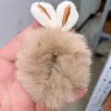 0022-10#khaki rabbit ear loops