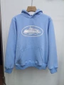 Light blue and white print