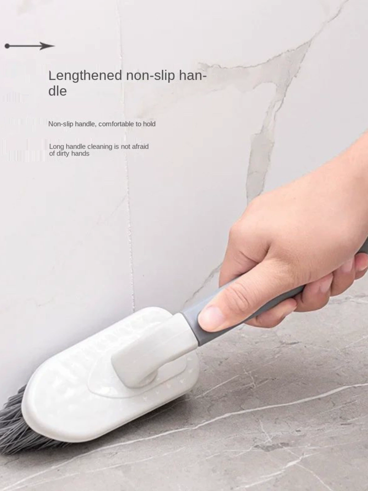 Щетка для пола, мытье стен в ванной, плитка для унитаза, без мертвых углов
