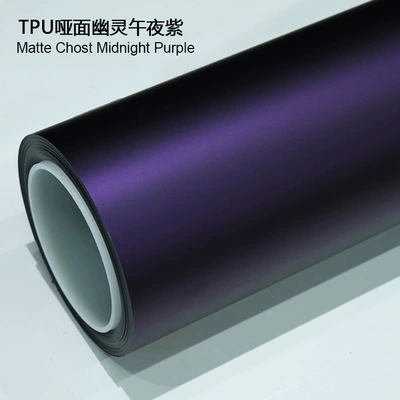 Wrap High Stain Resistance Self-Healing, Auto Color Change Film - tpu-matte-ghost-midnight-purple-1524m15m