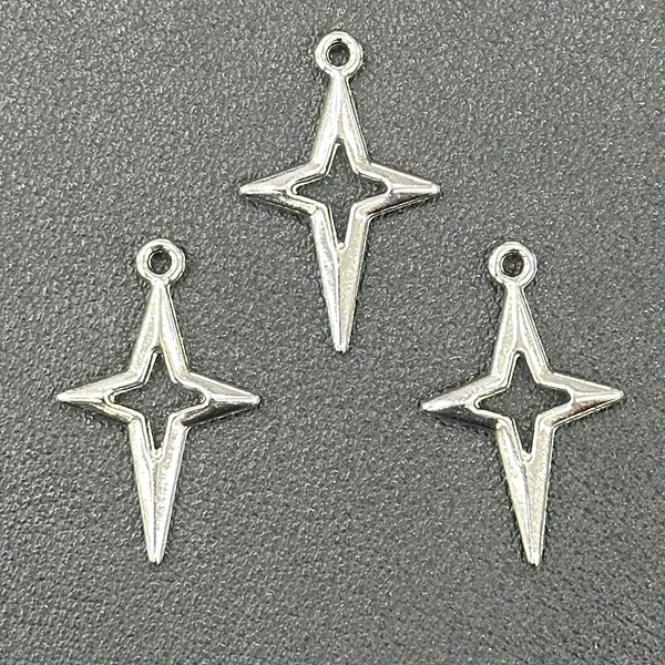 Cross-Border Hot-Selling DIY Zinc Alloy Jewelry Accessories Hollow Cross Pendant Necklace Earrings Bracelet Beaded Pendant