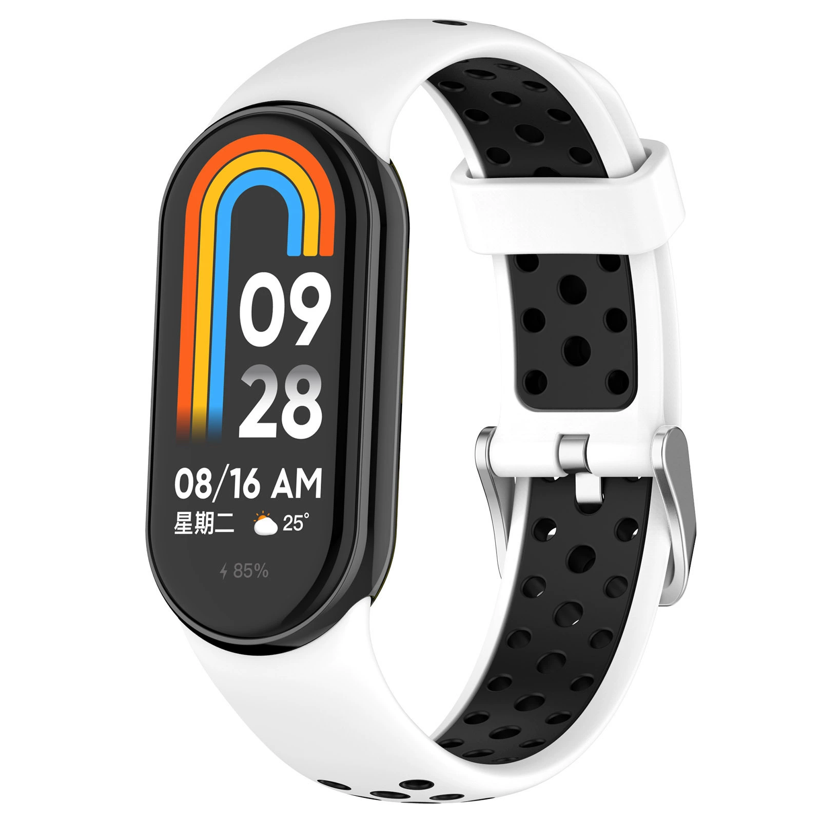 Two-color bracelet, silicone breathable watch strap