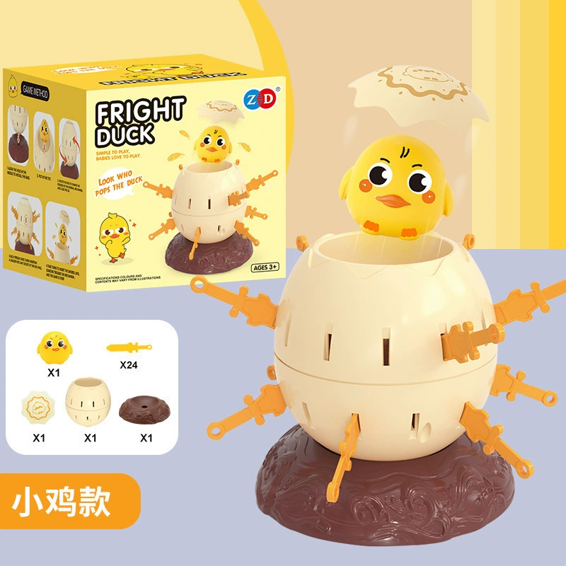 Tabletop Interactive Game, Early Education Toy, Mini Wall Push Blocks, Penguin/Frog/Chicken