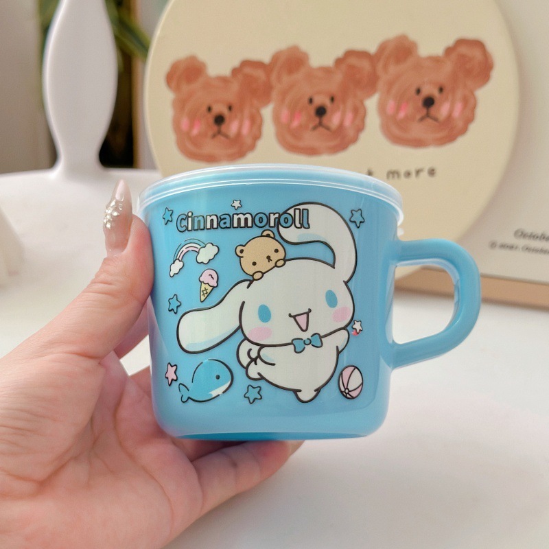 小号塑料水杯幼儿园喝水饮水杯带盖子手柄杯牛奶杯儿童迷你水杯|undefined
