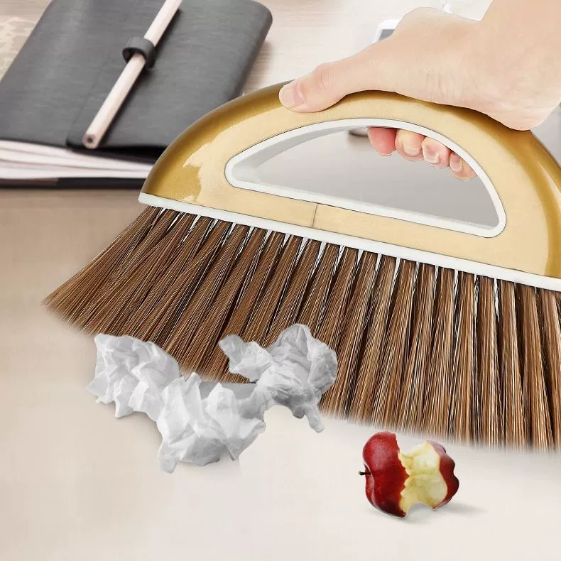 Broom, dustpan, magic plastic set