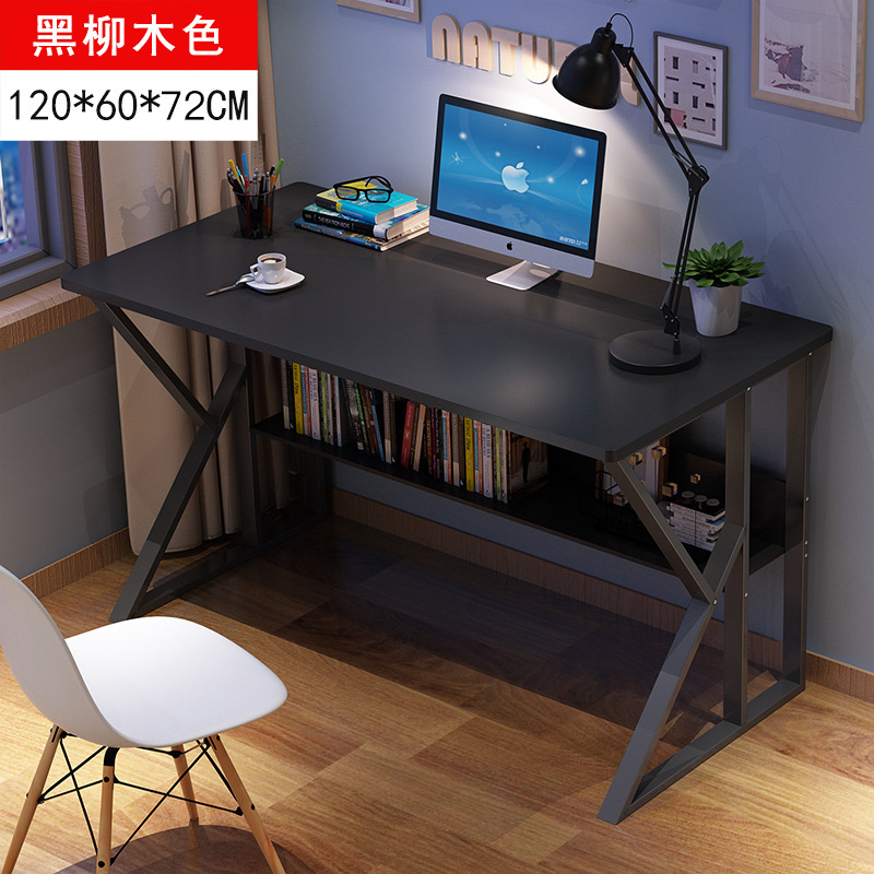 Escritorio estantería computadora integrada mesa de oficina chica dormitorio casa simple escuela primaria y secundaria estudiante escritura mesa de estudio y silla