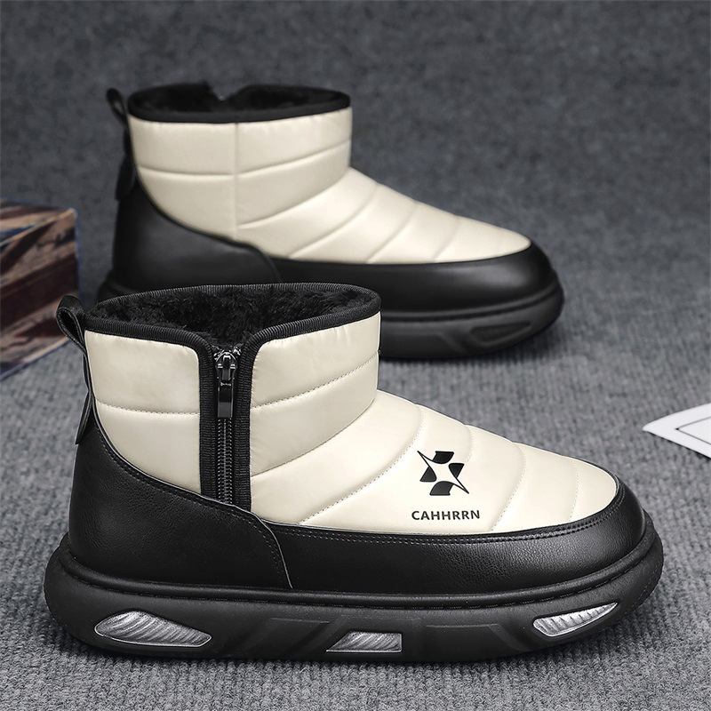 Zapatos de hombre otoño 2024 nueva alta resistencia al frío botas de nieve del noreste botas de suela gruesa Martín más zapatos de algodón grueso