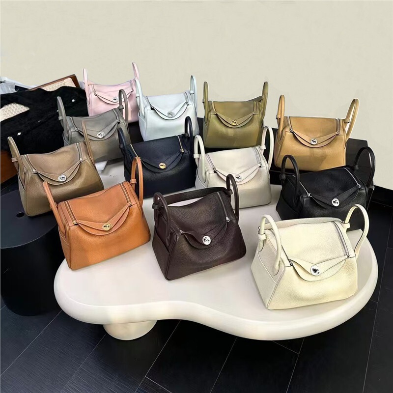 High-End 26cm Lindy Bag Tc First-Layer Cowhide Mini Doctor's Bag Versatile Shoulder Crossbody Women's Bag High-End 26cm Lindy Bag Tc First-Layer Cowhide Mini Doctor's Bag Versatile Shoulder Crossbody Women's Bag