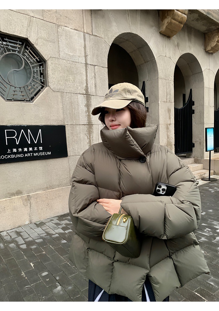 New Candy Color Down Cotton Padded Jacket Women Coat Korean Chic Puffer Jacket Thick Warm Outerwear Women's Clothes Short Parkas