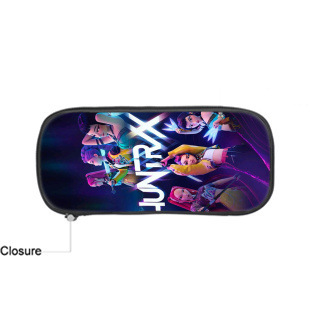 跨境新品Huntrix Kpop印花周边软笔袋猎魔女团中小学生铅笔文具盒|undefined