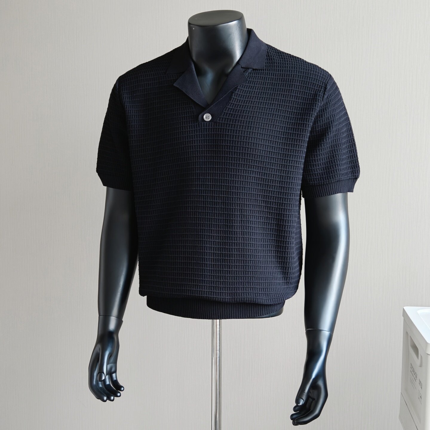 Cuba cuello polo camiseta camiseta de manga corta hombre waffle viejo viento de negocios hielo verano fábrica transfronteriza al por mayor
