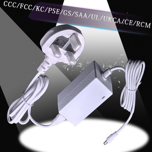 Ӣ�����~UKCA�J�C��ɫ���^����24V2A2.2A�m��춙C�����Դ�m����