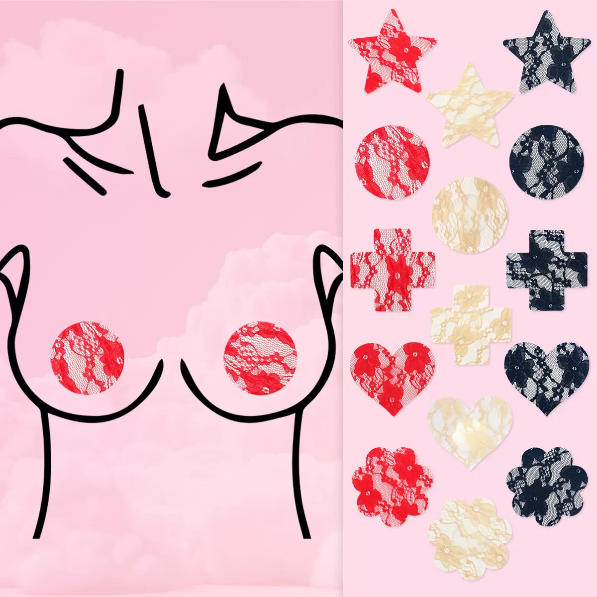 跨境婚纱文胸胸贴透气防走光半透明提花蕾丝乳贴隐形一次性婚庆