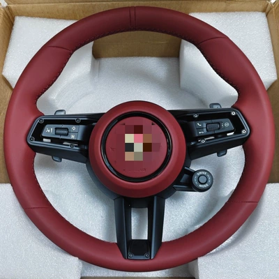 Suitable for Porsche Cayenne Steering wheel - red