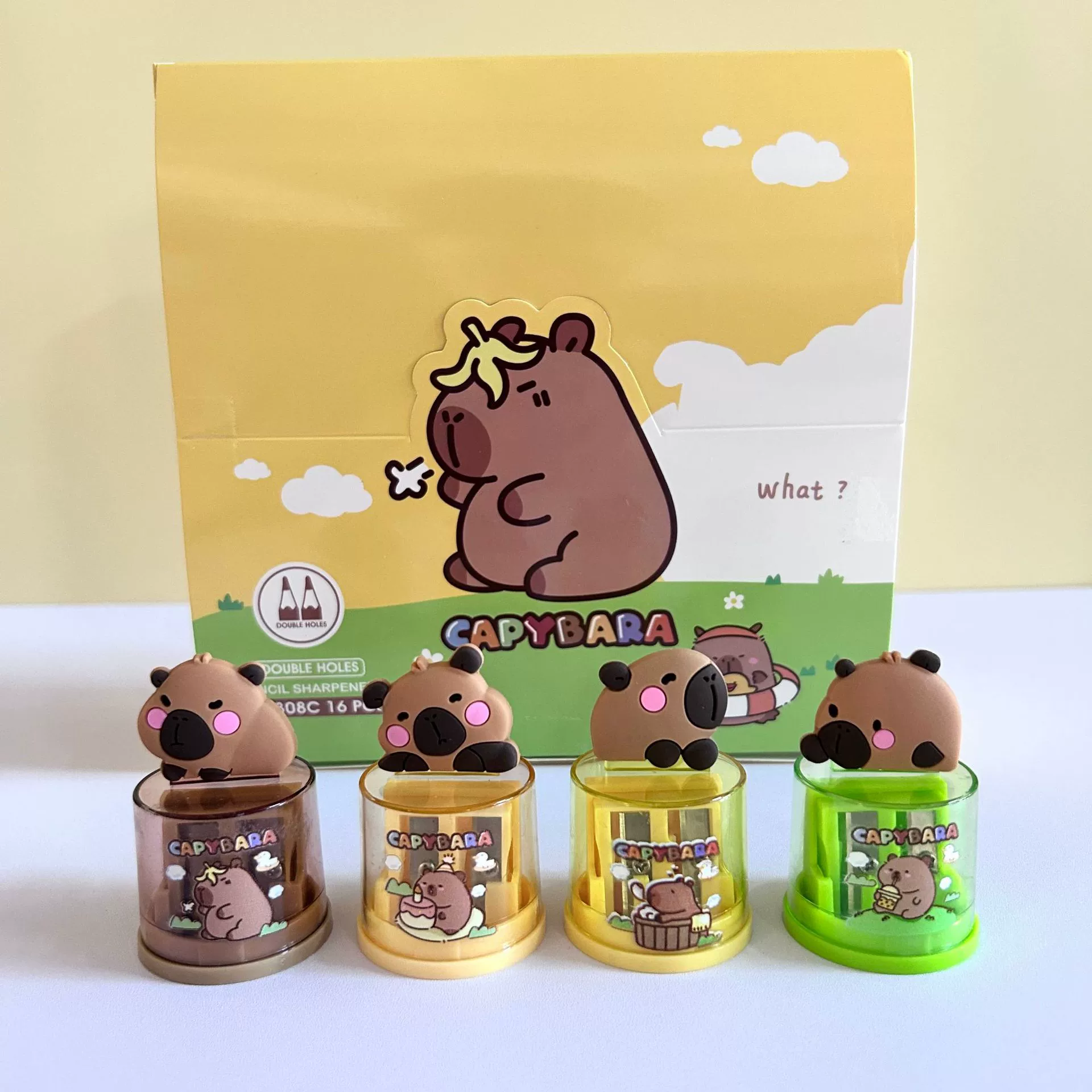 Новый мультяшный стиль Kapi Barbara головка ручка нож трехмерный маленький студент портативный точилка приз