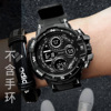 Electronic Watch Calendar Week Nights Light Alarm Men