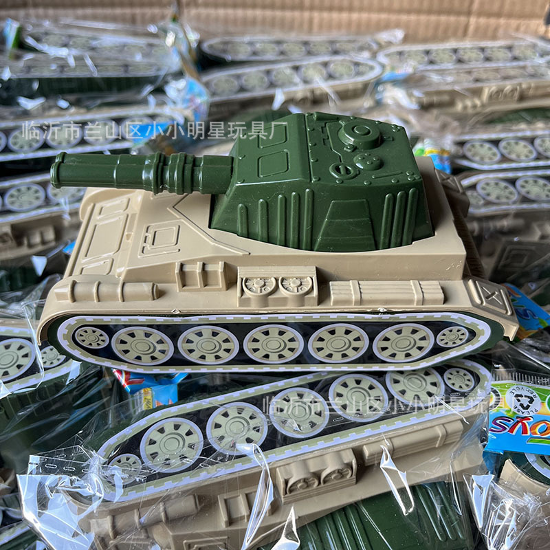 Simulation Tank Model Children's Toy Car Pull-Back Military Vehicle for Boys Kindergarten Gift Stall Toy for 2 Yuan