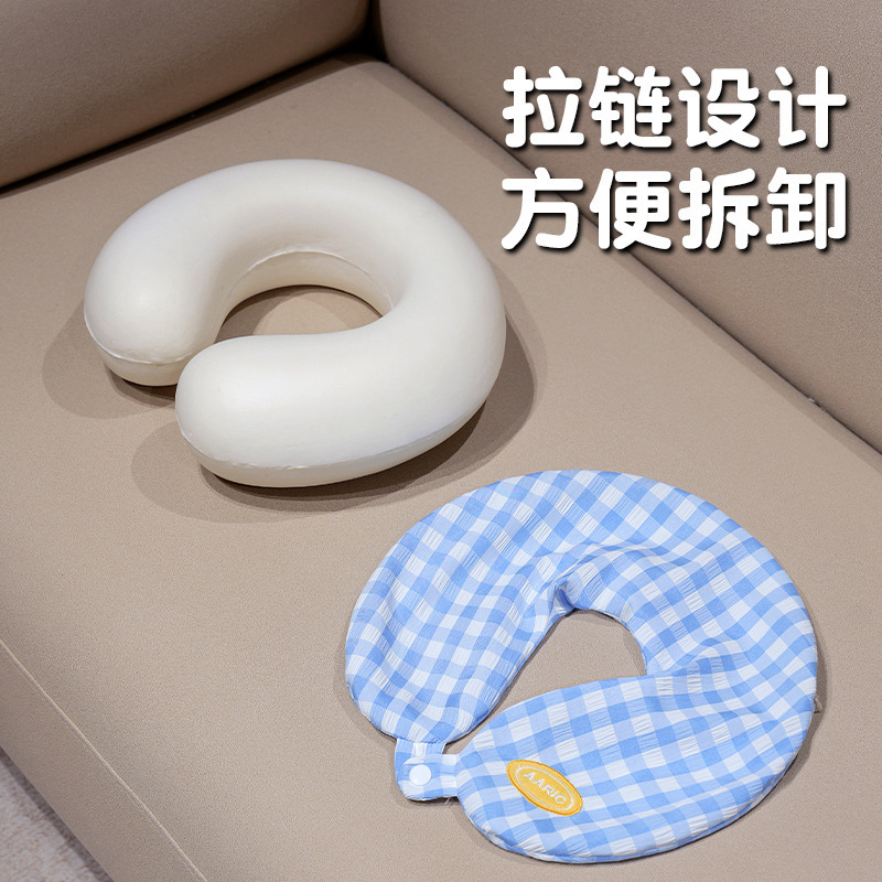 Fábrica directa almohada en forma de U cuello almohada de algodón de memoria viaje almohada de oficina para dormir almohada de regales para chicas