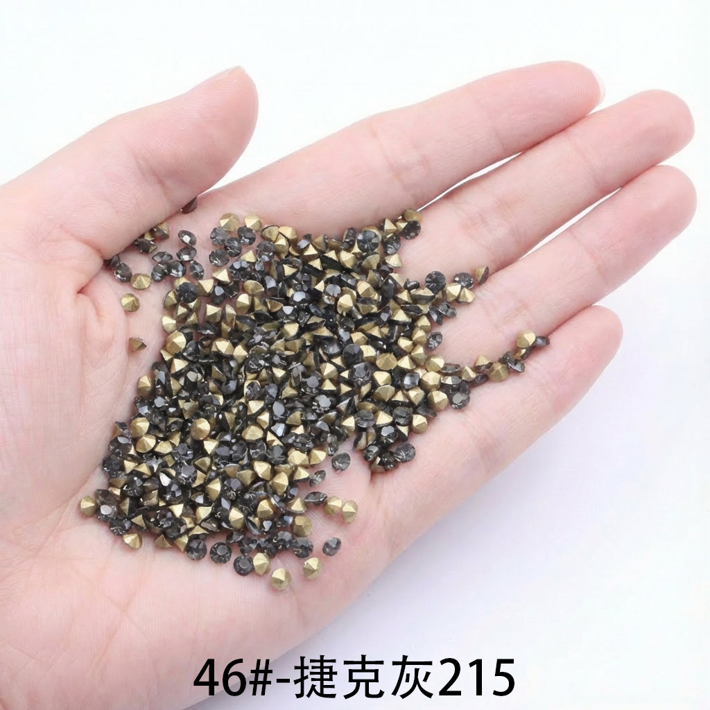 43 # - 48 # venta transfronteriza de uñas de color pila de taladro de vidrio comercio internacional AA taladro accesorios de joyería DIY