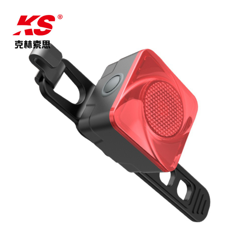 Bicycle Tail Light 180 ° Wide-Angle Warning Lens Lampshade Long Endurance Waterproof Night Riding Warning USB Charging