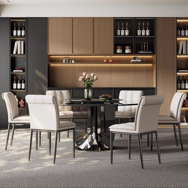 Silla de comedor de lujo ligera italiana silla de comedor de diseño silla de comedor simple silla de hotel silla al por mayor en stock