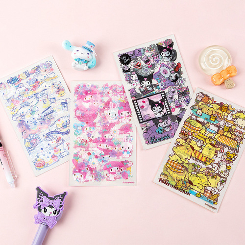 Sanrio sticker wholesale Jade dog Melody Culomi PET Guka sticker decorative cartoon waterproof sticker