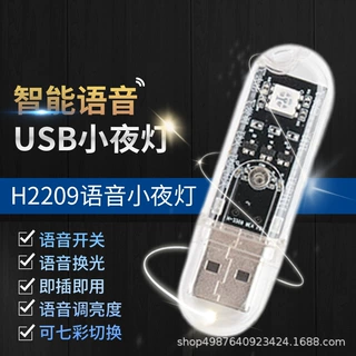 智能语音小夜灯 智能语音灯 迷你小夜灯 创意氛围灯 USB小夜灯