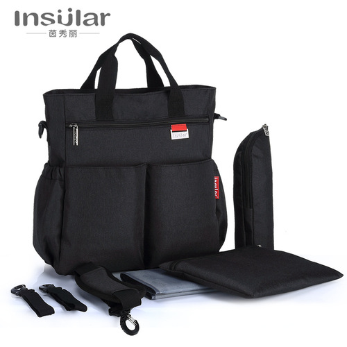 One-shoulder cross-body multi-functional large-capacity mommy bag set waterproof portable mommy bag mother and baby outing bag casual bag