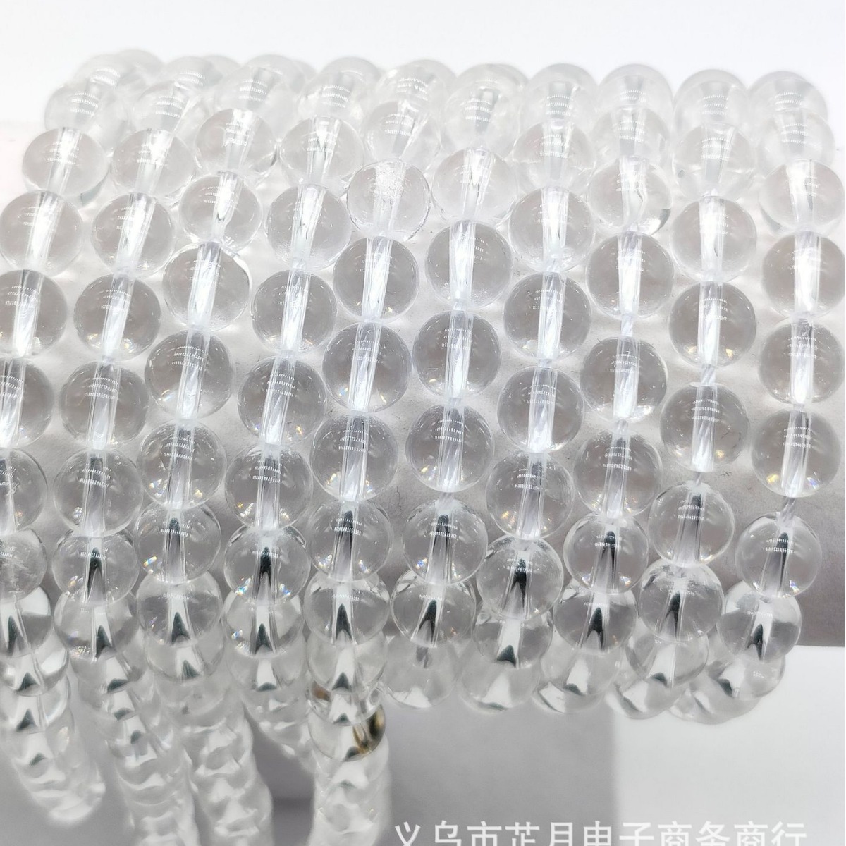 Zhiyue Jewelry White Crystal Bead DIY Bracelet Necklace Accessory Semi-Finished Bead Wholesale Round Beads Factory Direct Sale